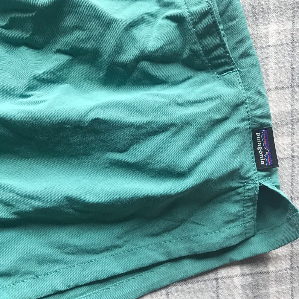 Patagonia teal shorts